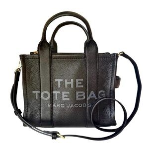 Marc Jacobs Black Leather The Tote Bag • Authentic